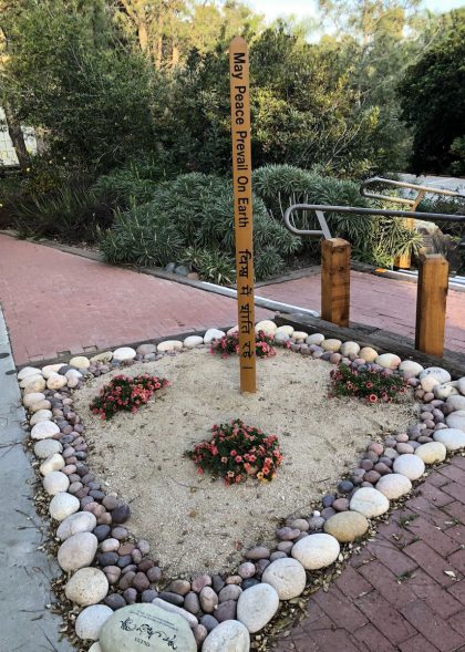 dedicate peace and justice garden