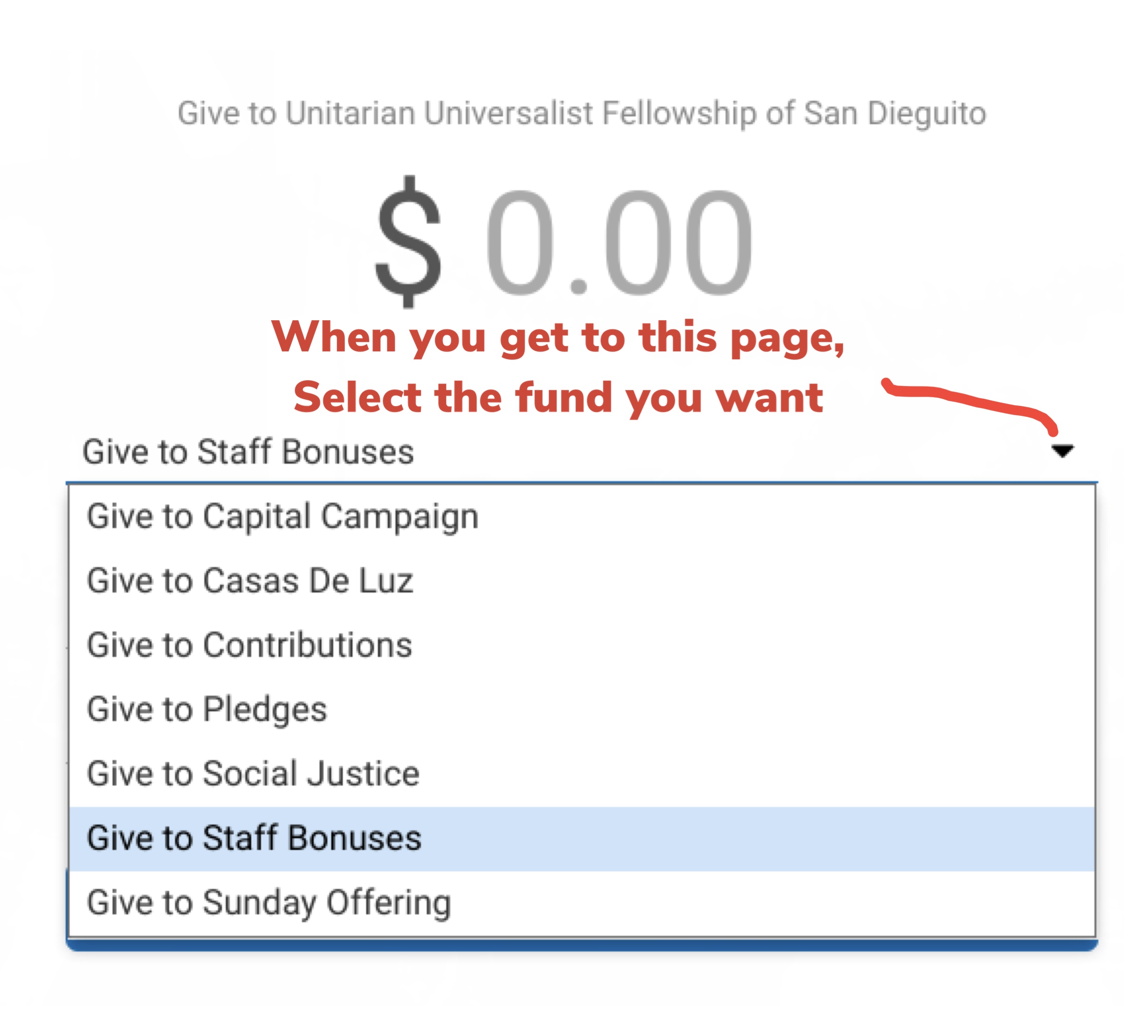 Giving choices