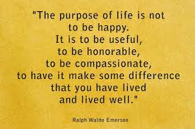 prupose of life emerson
